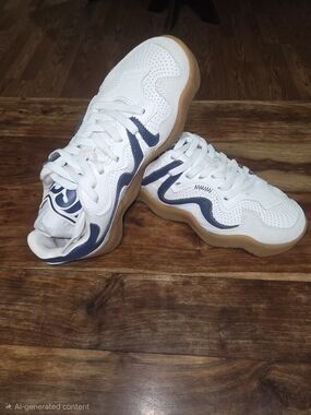 MSCHF V2 Wave - White &Navy Men's SIZE 5